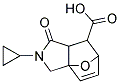 3-CYCLOPROPYL-4-OXO-10-OXA-3-AZA-TRICYCLO[5.2.1.0(1,5)]DEC-8-ENE-6-CARBOXYLIC ACID Struktur