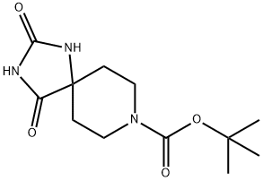 1-T-BOC-PIPERIDINE-4-SPIRO-5'-HYDANTOIN Structure