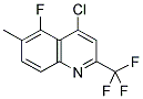 4-CHLORO-5-FLUORO-6-METHYL-2-(TRIFLUOROMETHYL)QUINOLINE Struktur