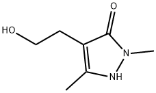 4-(2-HYDROXYETHYL)-2,5-DIMETHYL-1,2-DIHYDRO-3H-PYRAZOL-3-ONE Struktur