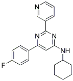 N-CYCLOHEXYL-6-(4-FLUOROPHENYL)-2-PYRIDIN-3-YLPYRIMIDIN-4-AMINE Struktur