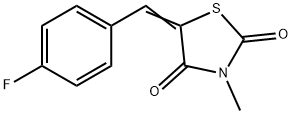 5-[(Z)-(4-FLUOROPHENYL)METHYLIDENE]-3-METHYL-1,3-THIAZOLANE-2,4-DIONE Struktur