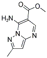 METHYL 7-AMINO-2-METHYLPYRAZOLO[1,5-A]PYRIMIDINE-6-CARBOXYLATE Struktur