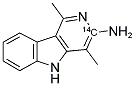 3-AMINO-1,4-DIMETHYL-5H-PYRIDO[4,3-B]INDOLE-3-(14)C Struktur