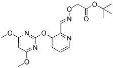 [2-AZA-3-[3-[(4,6-DIMETHOXYPYRIMIDIN-2-YL)OXY]PYRIDIN-2-YL]-1-OXAPROP-2-ENYL]ACETIC ACID, TERT-BUTYL ESTER Struktur