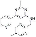 2-METHYL-N-[(5-METHYLPYRIMIDIN-2-YL)METHYL]-6-PYRIDIN-3-YLPYRIMIDIN-4-AMINE Struktur