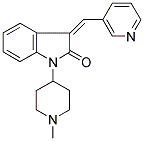 1,3-DIHYDRO-1-(1-METHYLPIPERIDIN-4-YL)-3-[(PYRIDIN-3-YL)METHYLENE]-(2H)-INDOL-2-ONE Struktur