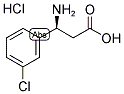 (S)-3-AMINO-3-(3-CHLORO-PHENYL)-PROPANOIC ACID HYDROCHLORIDE Struktur