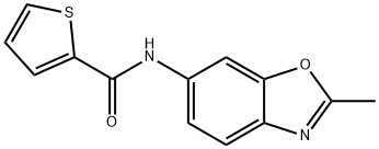 N-(2-METHYL-1,3-BENZOXAZOL-6-YL)-2-THIOPHENECARBOXAMIDE Struktur