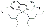 9,9-BIS(2-ETHYLHEXYL)-2,7-DIIODO-9H-FLUORENE Struktur