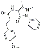 N-(1,5-DIMETHYL-3-OXO-2-PHENYL-2,3-DIHYDRO-1H-PYRAZOL-4-YL)-3-(4-METHOXYPHENYL)PROPANAMIDE Struktur