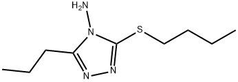 3-BUTYLSULFANYL-5-PROPYL-[1,2,4]TRIAZOL-4-YLAMINE Struktur