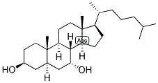 5-ALPHA-CHOLESTAN-3-BETA, 7-ALPHA-DIOL Struktur