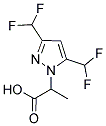 2-(3,5-BIS-DIFLUOROMETHYL-PYRAZOL-1-YL)-PROPIONIC ACID Struktur