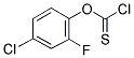 4-CHLORO-2-FLUOROPHENYL CHLOROTHIOFORMATE Struktur