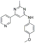 N-(4-METHOXYPHENYL)-2-METHYL-6-PYRIDIN-3-YLPYRIMIDIN-4-AMINE Struktur