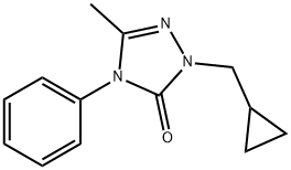 2-(CYCLOPROPYLMETHYL)-5-METHYL-4-PHENYL-2,4-DIHYDRO-3H-1,2,4-TRIAZOL-3-ONE Struktur