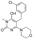 5-(3-CHLOROBENZYL)-6-HYDROXY-1-METHYL-4-MORPHOLIN-4-YLPYRIMIDIN-2(1H)-ONE|