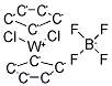 DICHLOROBIS(CYCLOPENTADIENYL)TUNGSTEN TETRAFLUOROBORATE Struktur