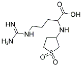 2-(1,1-DIOXO-TETRAHYDRO-1LAMBDA6-THIOPHEN-3-YLAMINO)-5-GUANIDINO-PENTANOIC ACID Struktur