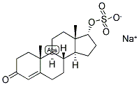 17-ALPHA-HYDROXY-4-ANDROSTEN-3-ONE SULPHATE SODIUM SALT Struktur