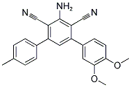 5'-AMINO-3,4-DIMETHOXY-4''-METHYL-[1,1':3',1'']TERPHENYL-4',6'-DICARBONITRILE Struktur