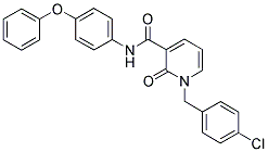 N-(4-PHENOXYPHENYL)-1-(4-CHLOROBENZYL)-2-PYRIDONE-3-CARBOXAMIDE Struktur