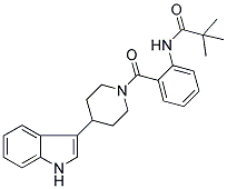 2,2-DIMETHYL-N-[2-((4-(1H-INDOL-3-YL)PIPERIDIN-1-YL)CARBONYL)PHENYL]PROPANAMIDE Struktur