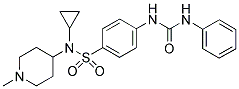 N-[4-(((CYCLOPROPYL(1-METHYLPIPERIDIN-4-YL))AMINO)SULPHONYL)PHENYL]-N'-PHENYLUREA Struktur