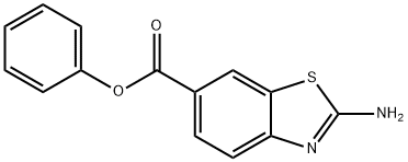 2-AMINO-BENZOTHIAZOLE-6-CARBOXYLIC ACID PHENYL ESTER Struktur