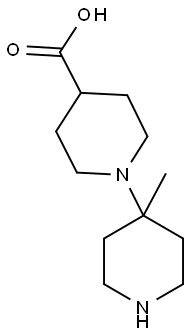 4'-METHYL-[1,4']BIPIPERIDINYL-4-CARBOXYLIC ACID Struktur