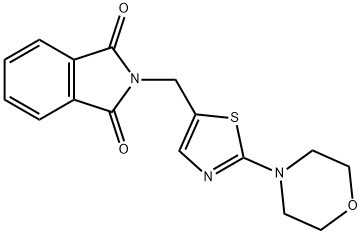 2-[(2-MORPHOLINO-1,3-THIAZOL-5-YL)METHYL]-1H-ISOINDOLE-1,3(2H)-DIONE Struktur