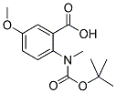 2-(TERT-BUTOXYCARBONYL-METHYL-AMINO)-5-METHOXY-BENZOIC ACID Struktur