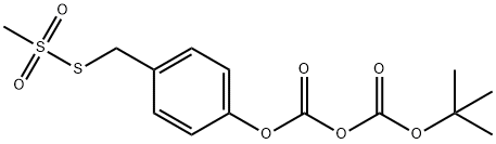 P-O-T-BOC-BENZYLMETHANETHIOSULFONATE Struktur