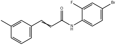 N-(4-BROMO-2-FLUOROPHENYL)-3-(3-METHYLPHENYL)ACRYLAMIDE Struktur