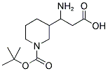 3-(1-AMINO-2-CARBOXY-ETHYL)-PIPERIDINE-1-CARBOXYLIC ACID TERT-BUTYL ESTER Struktur