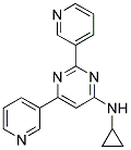 N-CYCLOPROPYL-2,6-DIPYRIDIN-3-YLPYRIMIDIN-4-AMINE Struktur