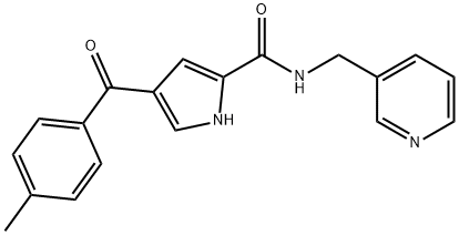 4-(4-METHYLBENZOYL)-N-(3-PYRIDINYLMETHYL)-1H-PYRROLE-2-CARBOXAMIDE Struktur