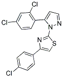 4-(4-CHLOROPHENYL)-2-[5-(2,4-DICHLOROPHENYL)-1H-PYRAZOL-1-YL]-1,3-THIAZOLE Structure