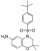 4-(4-TERT-BUTYL-BENZENESULFONYL)-2,2-DIMETHYL-3,4-DIHYDRO-2H-BENZO[1,4]OXAZIN-6-YLAMINE Struktur