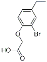 (2-BROMO-4-ETHYL-PHENOXY)-ACETIC ACID Struktur