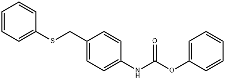 PHENYL N-(4-[(PHENYLSULFANYL)METHYL]PHENYL)CARBAMATE Struktur