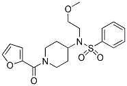 1-((2-FURANYL)CARBONYL)-4-((2-METHOXYETHYL)(PHENYLSULPHONYL)AMINO)PIPERIDINE Struktur