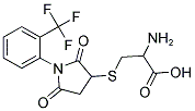 2-AMINO-3-({2,5-DIOXO-1-[2-(TRIFLUOROMETHYL)PHENYL]PYRROLIDIN-3-YL}THIO)PROPANOIC ACID Struktur