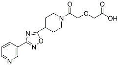 2-[2-OXO-2-(4-(3-(PYRIDIN-3-YL)-1,2,4-OXADIAZOL-5-YL)PIPERIDIN-1-YL)ETHOXY]ACETIC ACID Struktur