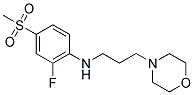 N-[2-FLUORO-4-(METHYLSULFONYL)PHENYL]-N-(3-MORPHOLIN-4-YLPROPYL)AMINE Struktur