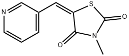 3-METHYL-5-[(E)-3-PYRIDINYLMETHYLIDENE]-1,3-THIAZOLANE-2,4-DIONE Struktur