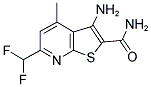 3-AMINO-6-DIFLUOROMETHYL-4-METHYL-THIENO[2,3-B]PYRIDINE-2-CARBOXYLIC ACID AMIDE Struktur