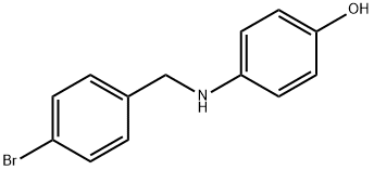 4-((4-BROMOBENZYL)AMINO)PHENOL Struktur