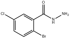 2-BROMO-5-CHLOROBENZHYDRAZIDE Struktur